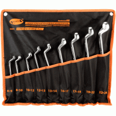 Box end offset wrench set